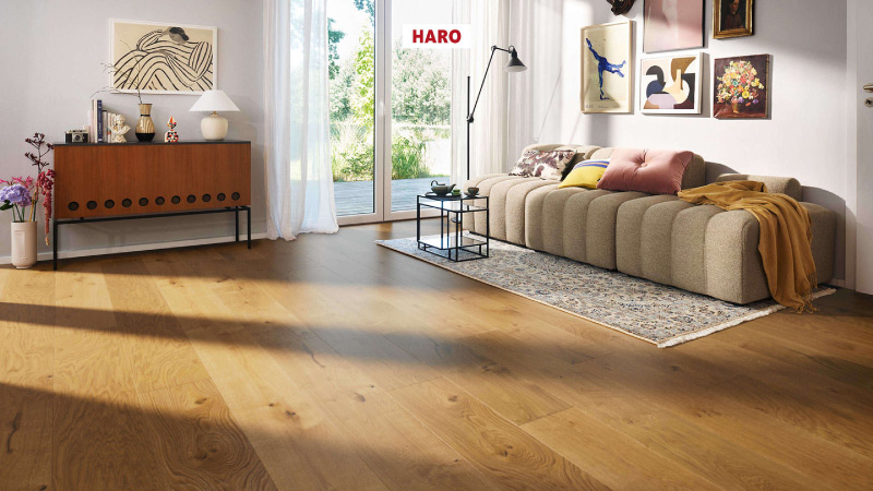 HARO 536975_parquet_plaza_複合實木地板-橡木-野性紋理-大廣場板-客廳地板推薦