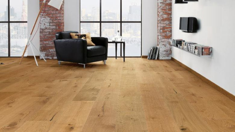 HARO 536975_parquet_plaza_複合實木地板-橡木-野性紋理-大廣場板-開放廚房地板推薦