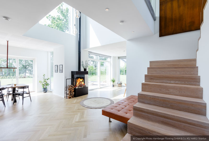 HARO-parquet-複合實木地板-丹麥-北歐設計風-避暑別墅-原森白橡木533343